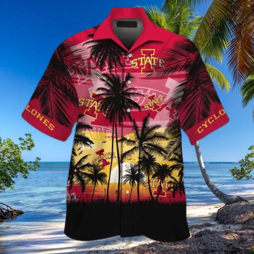 Iowa State Cyclones Short Sleeve Tropical Aloha Hawaiian Shirt