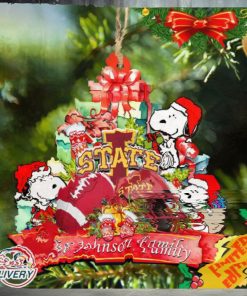 Iowa State Cyclones Snoopy Christmas NCAA Ornament