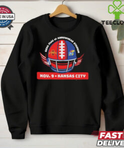 Iowa State Cyclones vs Kansas Jayhawks November 9, 2024 Matchup Geha Field At Arrowhead Stadium Shirt