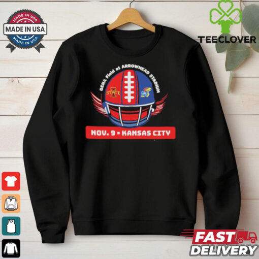 Iowa State Cyclones vs Kansas Jayhawks November 9, 2024 Matchup Geha Field At Arrowhead Stadium Shirt