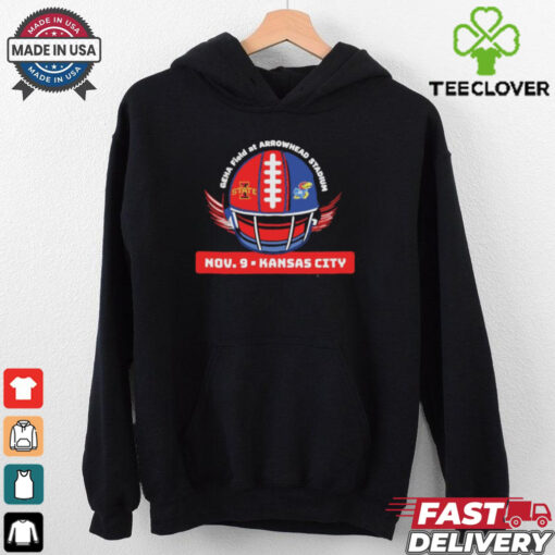 Iowa State Cyclones vs Kansas Jayhawks November 9, 2024 Matchup Geha Field At Arrowhead Stadium Shirt