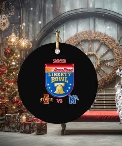 Iowa State Cyclones vs Memphis Tigers 2023 Autozone Liberty Bowl Ornament