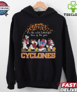 Iowa State Cyclones x Mickey x Donald Duck x Stitch x Goofy Fall It’s The Most Wonderful Time Of The Year Tee shirt