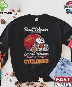 Iowa State Cyclones x Snoopy Real Women Love Football Smart Women Helmet 2024 T hoodie, sweater, longsleeve, shirt v-neck, t-shirt