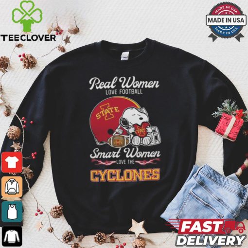 Iowa State Cyclones x Snoopy Real Women Love Football Smart Women Helmet 2024 T hoodie, sweater, longsleeve, shirt v-neck, t-shirt