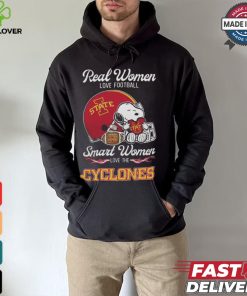 Iowa State Cyclones x Snoopy Real Women Love Football Smart Women Helmet 2024 T hoodie, sweater, longsleeve, shirt v-neck, t-shirt