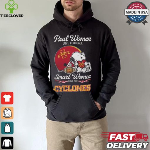 Iowa State Cyclones x Snoopy Real Women Love Football Smart Women Helmet 2024 T hoodie, sweater, longsleeve, shirt v-neck, t-shirt