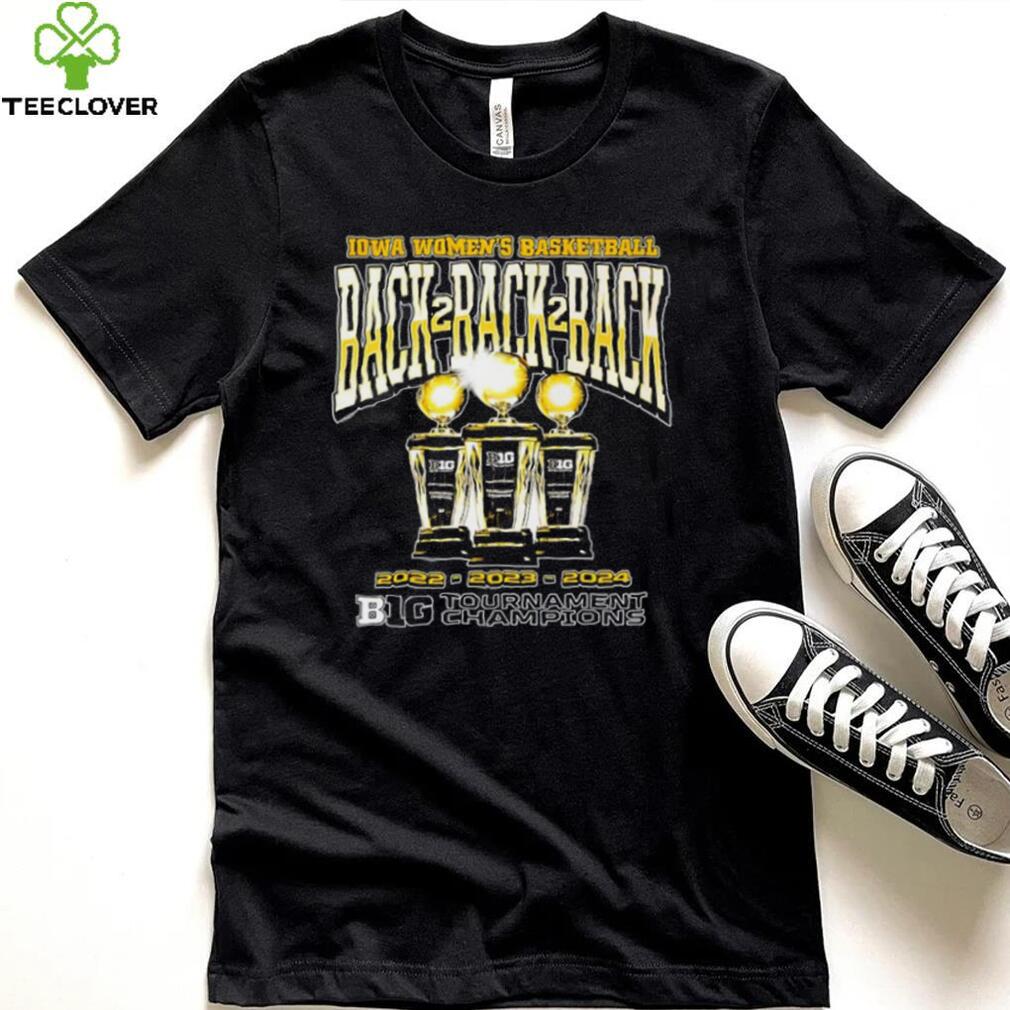 Iowa women’s basketball back 2 back 2 back 2022 2023 2024 Big Ten Tournament Champions logo shirt Iowa women’s basketball back 2 back 2 back 2022 2023 2024 Big Ten Tournament Champions logo shirt