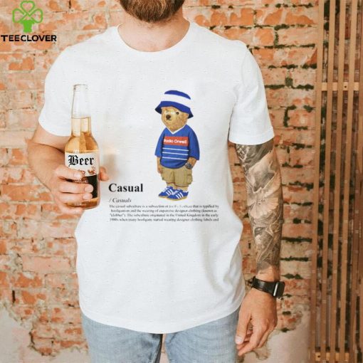 Ipswich Casual Bear Football Awaydays T Shirt