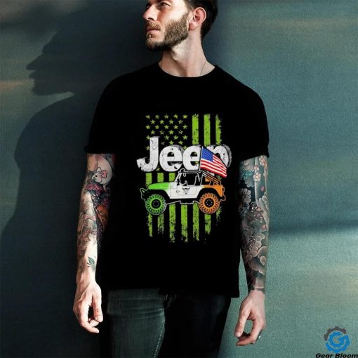 Ireland Car Jeep Flag American Shirt