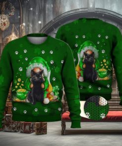 Irish And Meow Green 3D Full Print Ugly Sweater Christmas Gift Sweater