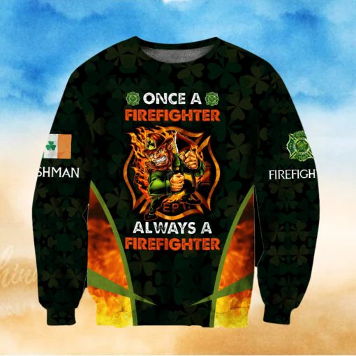 Irish  Firefighter Ugly Christmas Sweater