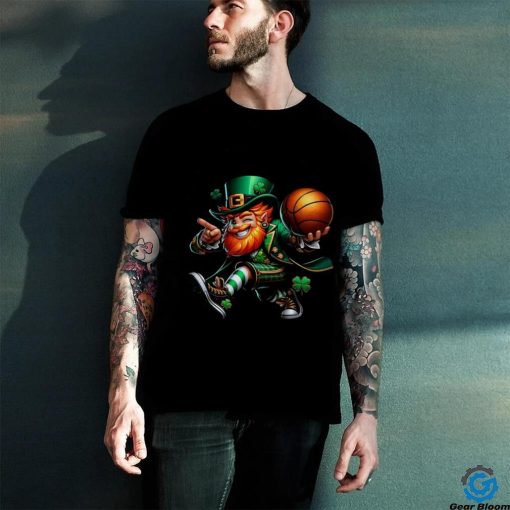 Irish Leprechaun Playing Basketball St Patricks Day T Shirt