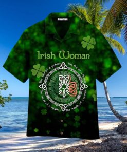 Irish Woman Happy St Patrick Hawaiian Shirt