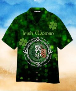 Irish Woman Happy St Patrick Hawaiian Shirt