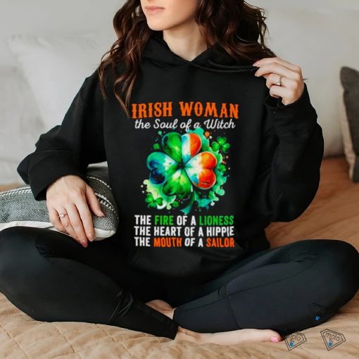 Irish woman the soul of a witch clover St Patrick’s day hoodie, sweater, longsleeve, shirt v-neck, t-shirt