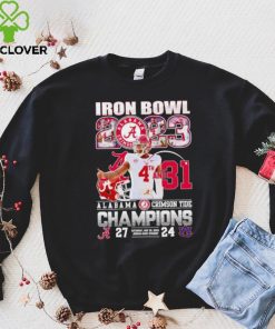 Iron Bowl 2023 4th and 31 Alabama Crimson Tide Champions 27 24 Auburn Tigers hoodie, sweater, longsleeve, shirt v-neck, t-shirt