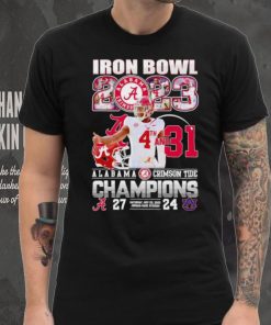 Iron Bowl 2023 4th and 31 Alabama Crimson Tide Champions 27 24 Auburn Tigers hoodie, sweater, longsleeve, shirt v-neck, t-shirt