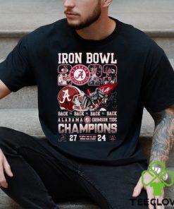 Iron Bowl 2023 Back To Back To Back To Back Alabama Crimson Tide 27 – 24 Auburn Tigers Shirt