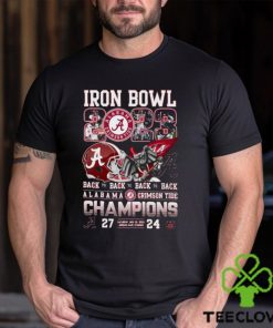 Iron Bowl 2023 Back To Back To Back To Back Alabama Crimson Tide 27 – 24 Auburn Tigers Shirt