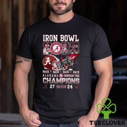 Iron Bowl 2023 Back To Back To Back To Back Alabama Crimson Tide 27 – 24 Auburn Tigers Shirt