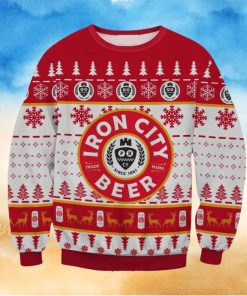 Iron City Beer Ugly Christmas Holiday Sweater