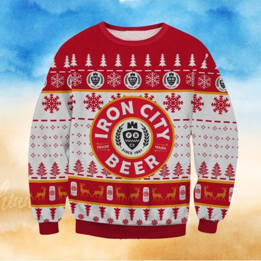 Iron City Beer Ugly Christmas Holiday Sweater