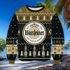Bud Light Beer In White Pattern Ugly Christmas Sweater