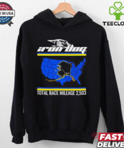 Iron Dog How Tough Are You Total Race Mileage 2503 Map Shirt