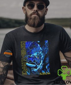 Iron Maiden Blue Monster Charcoal T Shirt