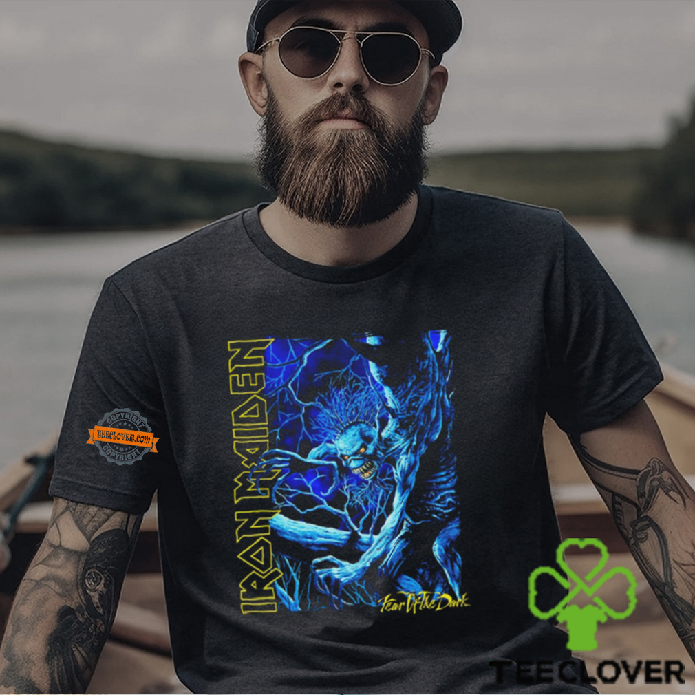 Iron Maiden Blue Monster Charcoal T Shirt Iron Maiden Blue Monster Charcoal T Shirt
