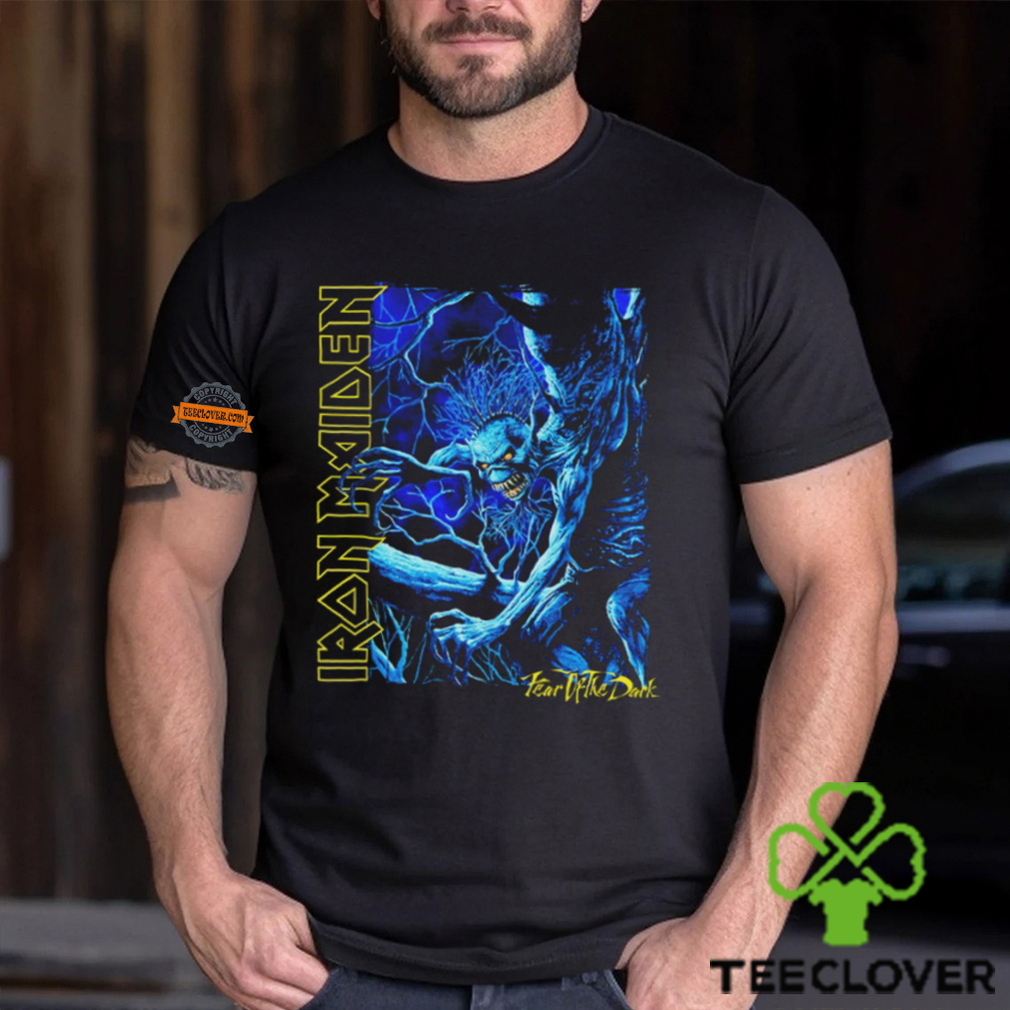 Iron Maiden Blue Monster Charcoal T Shirt Iron Maiden Blue Monster Charcoal T Shirt