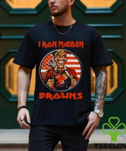 Iron Maiden Cleveland Browns USA Flag Shirt