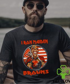 Iron Maiden Cleveland Browns USA Flag Shirt