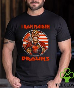 Iron Maiden Cleveland Browns USA Flag Shirt