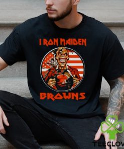 Iron Maiden Cleveland Browns USA Flag Shirt