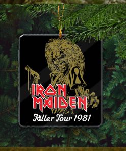 Iron Maiden Killer Tour 1981 Holiday Gifts Christmas Tree Ornament