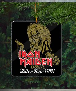 Iron Maiden Killer Tour 1981 Holiday Gifts Christmas Tree Ornament