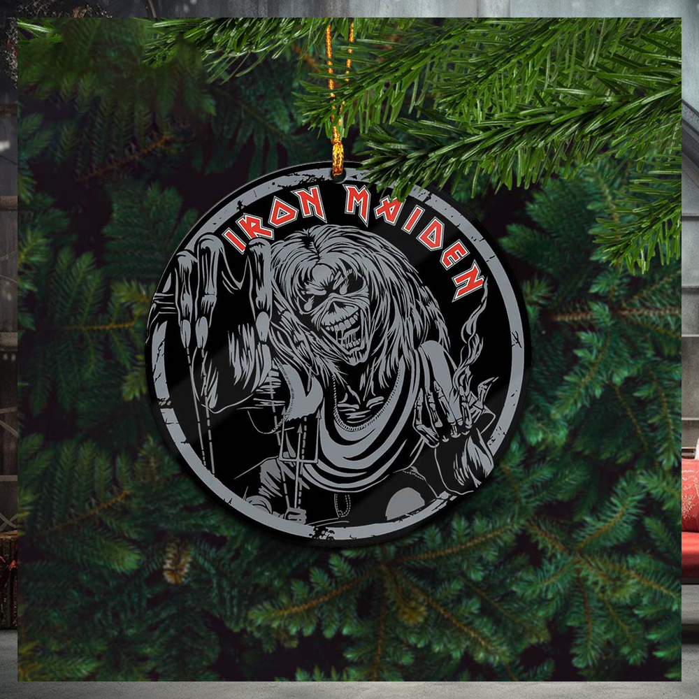 Iron Maiden Number Of The Beast Holiday Gifts Christmas Tree Ornament Iron Maiden Number Of The Beast Holiday Gifts Christmas Tree Ornament
