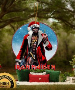 Iron Maiden Santa Eddie 2023 Xmas Gift For Fan Christmas Decorations Ornament