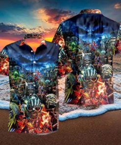 Iron Maiden This Time It Is War 2024 Summer Trend Fan Gifts Hawaiian Shirt