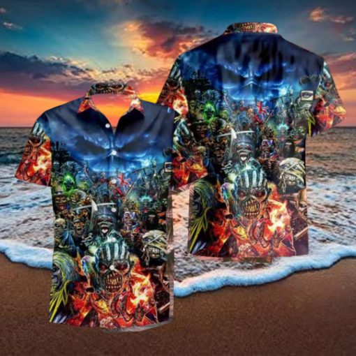 Iron Maiden This Time It Is War 2024 Summer Trend Fan Gifts Hawaiian Shirt