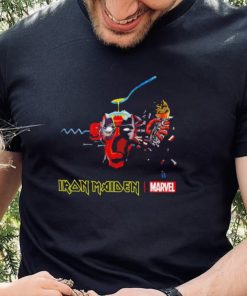 Iron Maiden X Marvel Deadpool Can I play with Madness Deadpool logo shirt