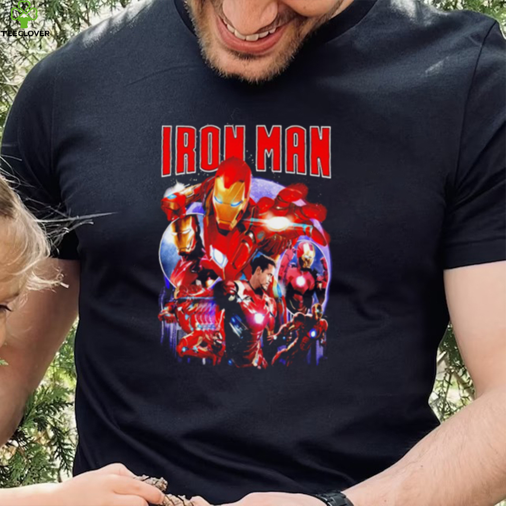 Iron Man Tony Stark American superhero portrait vintage shirt Iron Man Tony Stark American superhero portrait vintage shirt