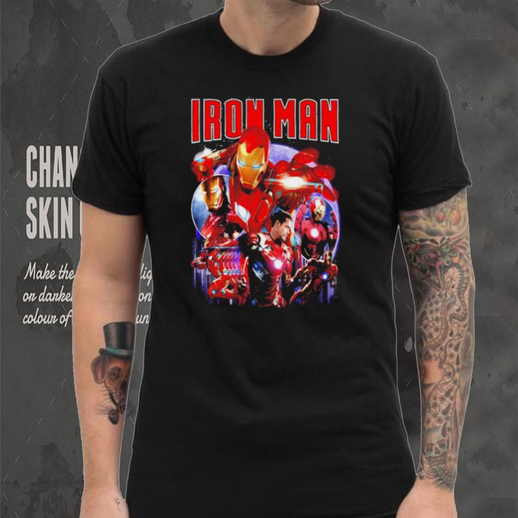 Iron Man Tony Stark American superhero portrait vintage shirt Iron Man Tony Stark American superhero portrait vintage shirt