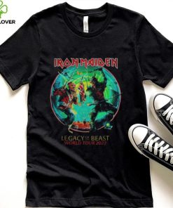 Iron maiden legacy of the beast world tour 2022 black shirt