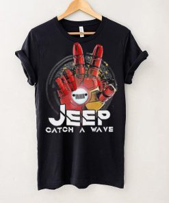 Iron man Hand Jeep Catch A Wave Shirt