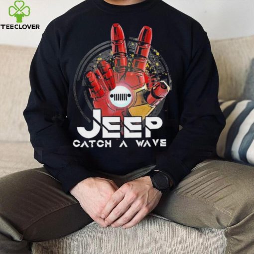 Iron man Hand Jeep Catch A Wave Shirt