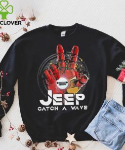 Iron man Hand Jeep Catch A Wave Shirt