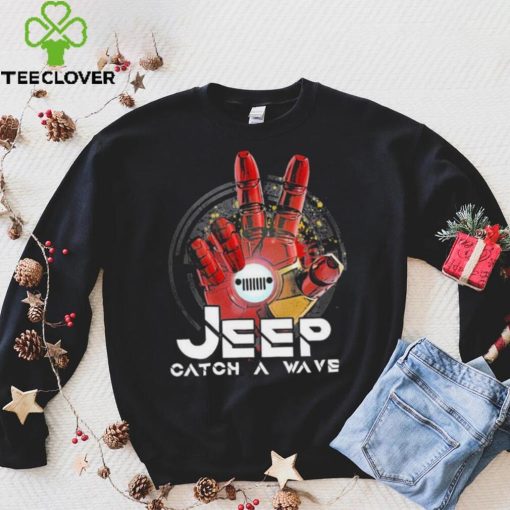 Iron man Hand Jeep Catch A Wave Shirt